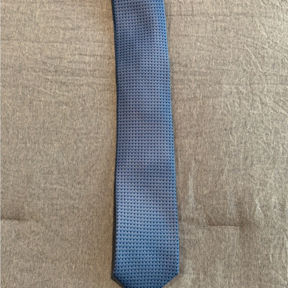 Blue Patterned Tie - image 1